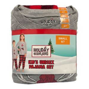 Holiday FamJams Kid's Unisex Matching Family Pajamas, 2 Piece Set -